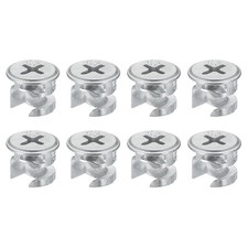 Cam Lock Nut for Furniture, 8pcs 15x10mm Furniture Cam Fittings