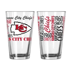 Kansas City Chiefs Boelter NFL Spirit 16oz Pint Glass(1)