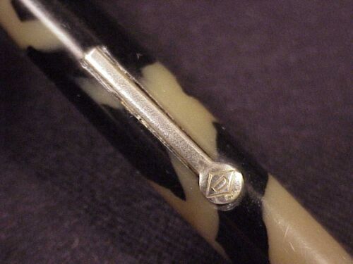 + DIAMANT STIFT, SCHWARZ/PERLE, NPT, LF C. SPÄTE 20ER JAHRE - Bild 6 von 9