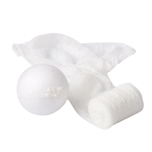 Mohair Wrap Set Baby Props for Infant Photos Newborn Girls Outfit - Picture 8 of 12