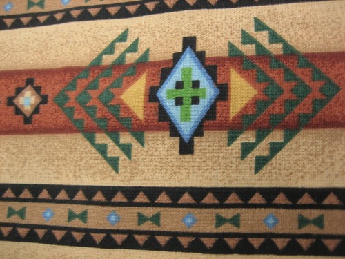 Table Runner Southwest Western Long 80" x 15" Cotton Tassel Beige Brown Colors - Picture 5 of 8