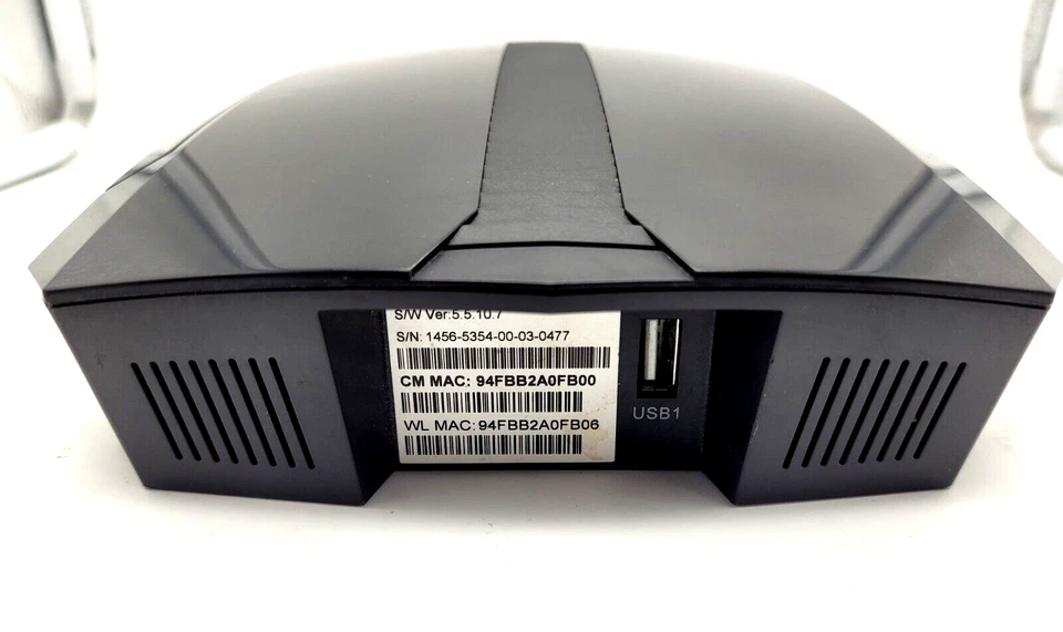 Zoom DOCSIS 3.0 Cable Modem/Router with Wireless, Series 1110, Model 5354, Black - Image 4 of 4