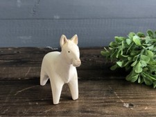 Hand-carved Handmade Wooden Horse Donkey Craft Art Colouring Home Decor Gift