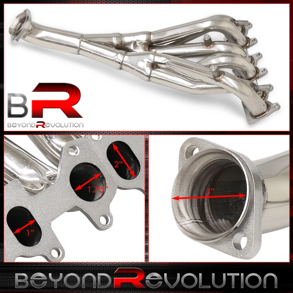 For 1992-2002 Golf GTI Jetta MK3 MK4 2.8L VR6 Stainless Exhaust Header Manifolds - Image 2 of 4
