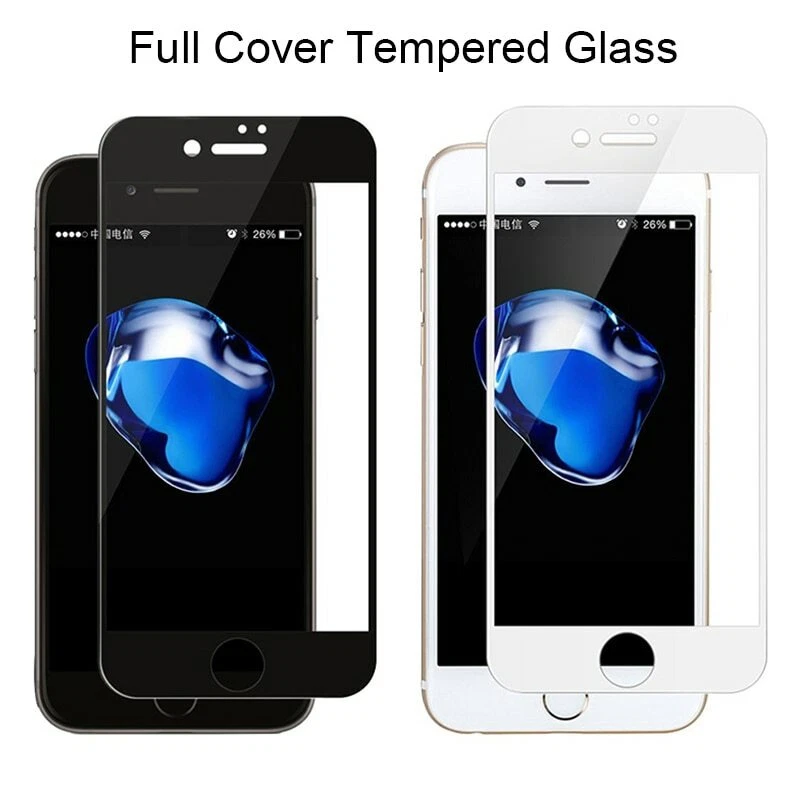 2Pcs For iPhone SE 2022 8 7 6S 6 Plus Full Cover Tempered Glass Screen Protector - Image 4 of 4