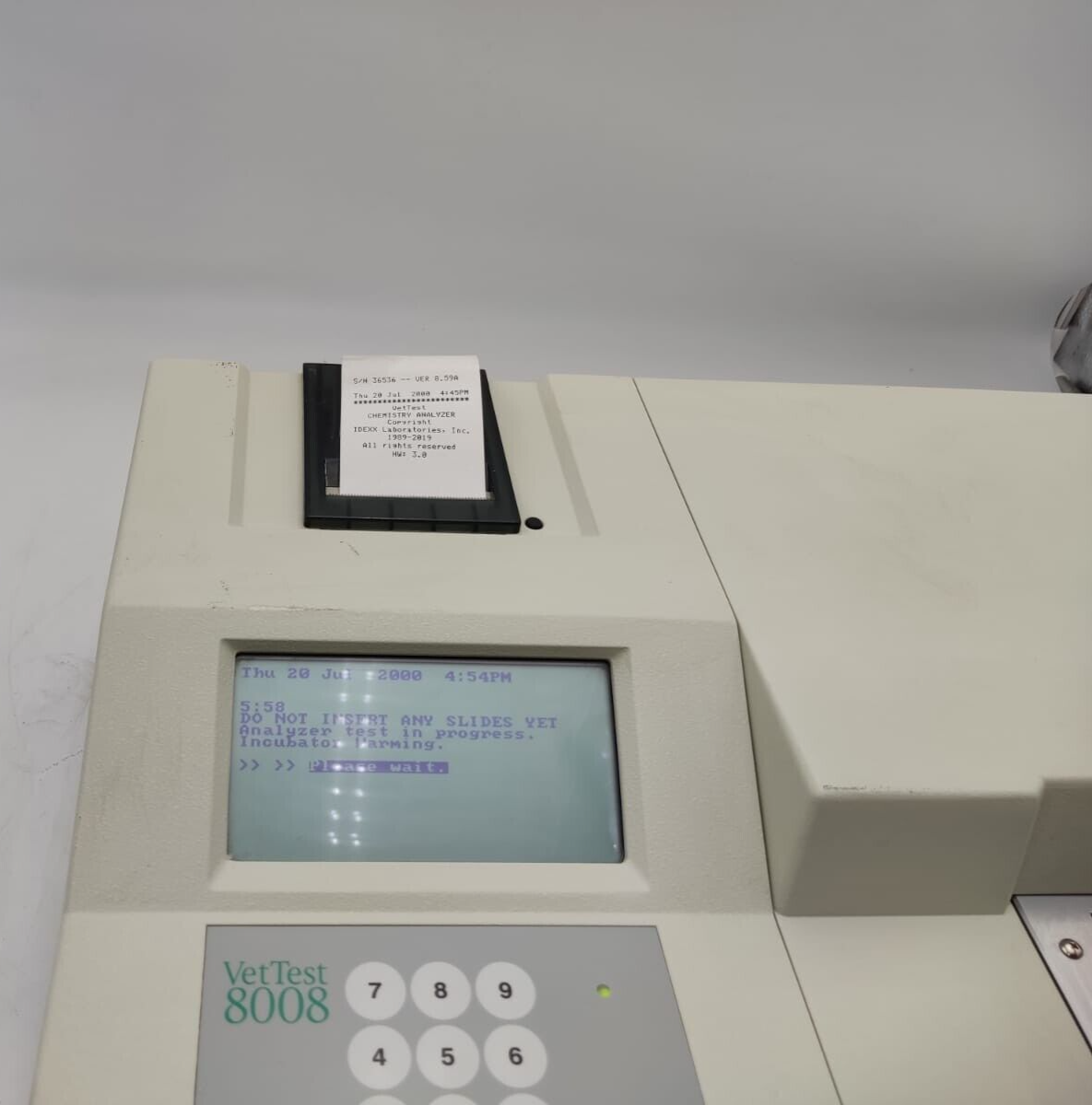 IDEXX VetTest 8008 生化学検査 動物病院 アイデックス 【通電確認のみ