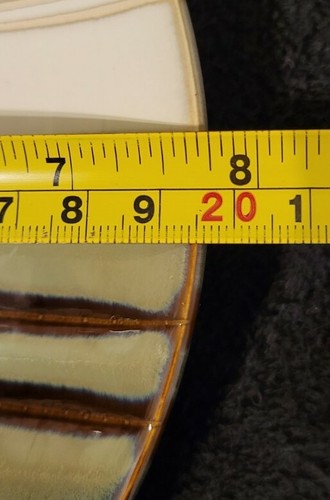 Home Trends JAZZ Salatteller, 7 3/4", schwarz hellbraun & weiß, gestreift - Bild 5 von 5