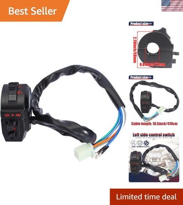 Universal Turn Signal & Beam Switch for 7/8inch Handlebar Motorcycles & Scooters