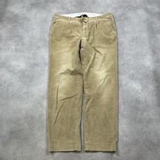 Vintage Cord Trousers Mens 40" Jumbo Corduroy Pants, Tan Beige