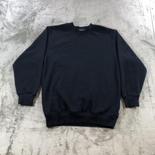 Pro Club Sweatshirt Mens Small Navy Blue Heavy Weight Fleece Crewneck Pullover