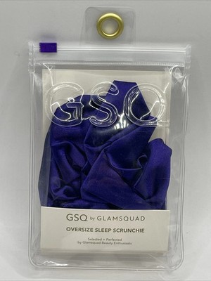 New GSQ By Glamsquad Oversized Satin Sleep Scrunched 44769 Satin Purple