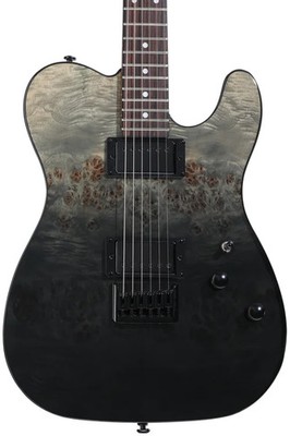 Schecter PT Standard Electric Guitar - Black Fade Burst Burl