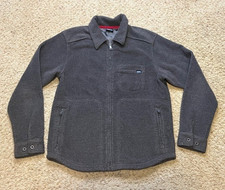 Kavu Women's Gray Sherpa Fleece Full Zip Jacket Size Medium M EUC