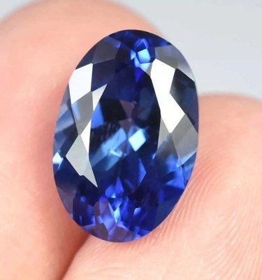 9.37 Ct Natural Flawless Ceylon Royal Blue Sapphire Oval Shape Loose Gemstone