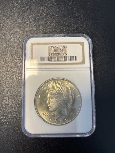1923 Peace Silver Dollar NGC MS-64 Grade