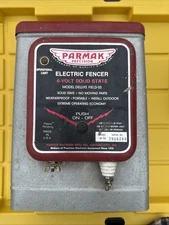 Parmak Deluxe Field-SS 6V Electric Fencer Charger Solid State USA Untested B11