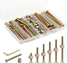 Crib Screws Hardware Replacement Kit,Socell 32Set Baby Bed Frame Bolts Barrel N