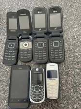 Motorola Nokia LG Samsung Flip Cell Phones Vintage, Untested, Lot Of 7