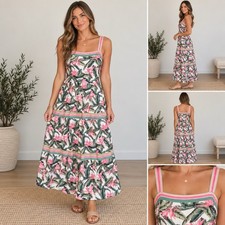 NWT! LOFT $120 Multicolor Floral Linen Blend Maxi Dress 10