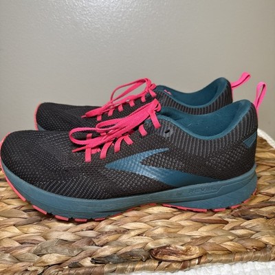 Brooks Revel 5 Womens Size 11 Black Blue Pink Athletic Running Shoes Sneakers