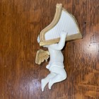 Heralding Angel Christmas Ornament Danbury Mint Cherub Figurine Golden Harp — photo 4