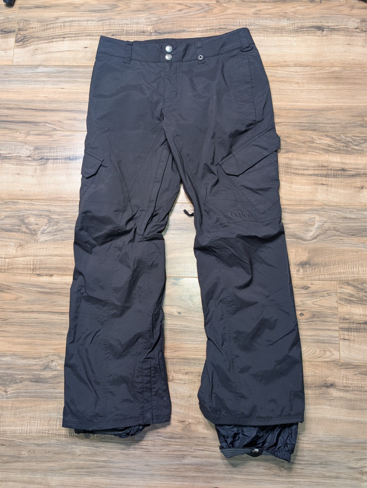 Pants Womens Medium Black Cargo Ski Snow