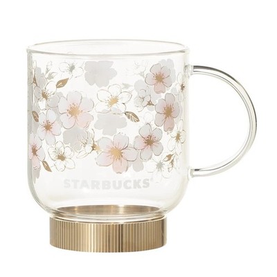 Japan Starbucks SAKURA 2026 Heat-Resistant Glass Mug Gold 355ml | eBay