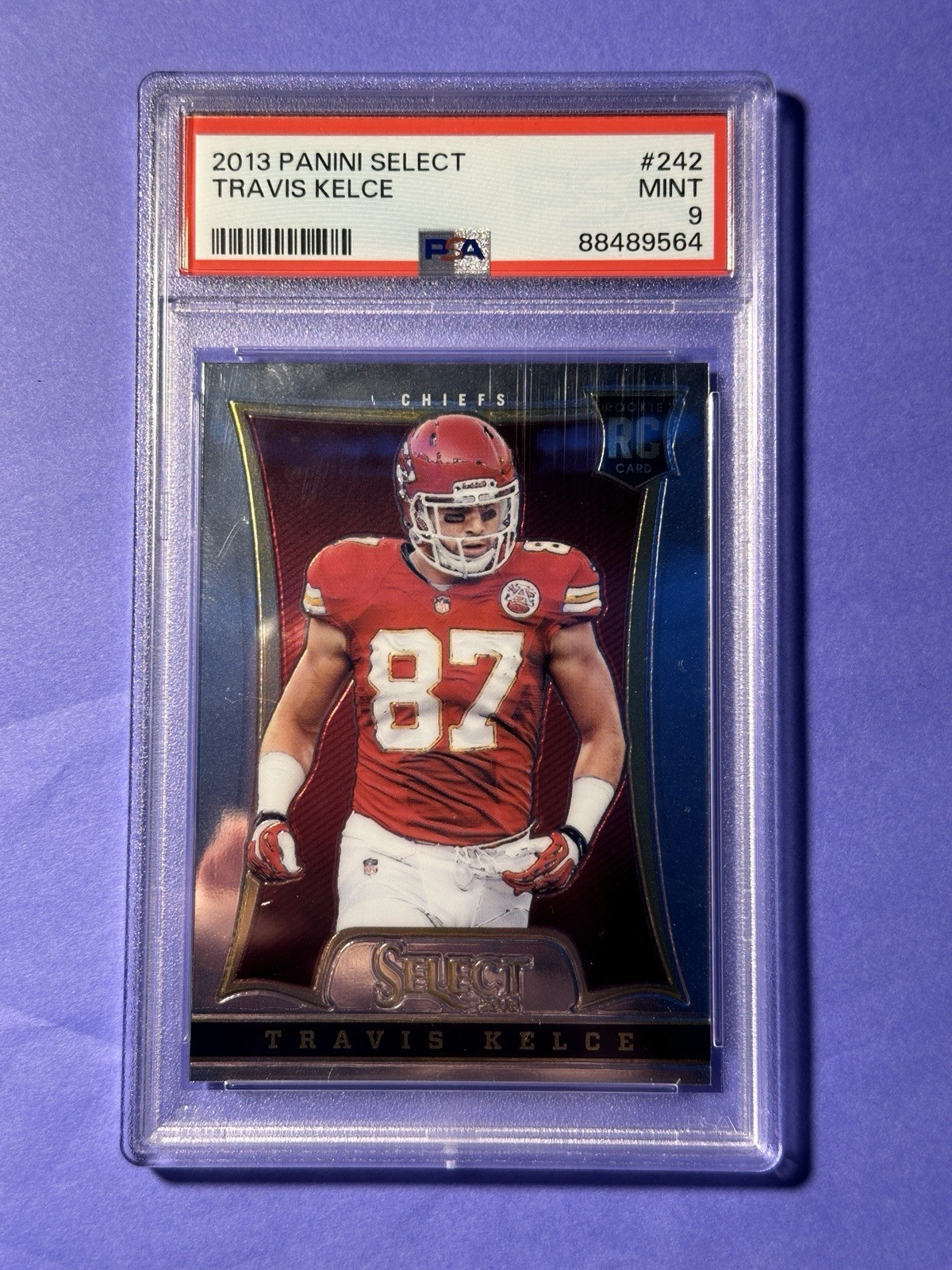 2013 Select Travis Kelce Rookie RC PSA 9 Kansas City Chiefs
