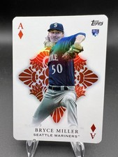 2023 Topps Update All Aces Bryce Miller #AA-67 Rookie Card RC Seattle Mariners. rookie card picture