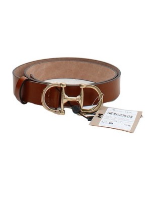 Massimo Dutti Herren Gürtel M hellbraun 100% Leder eleganter Gürtel neu mit Etikett