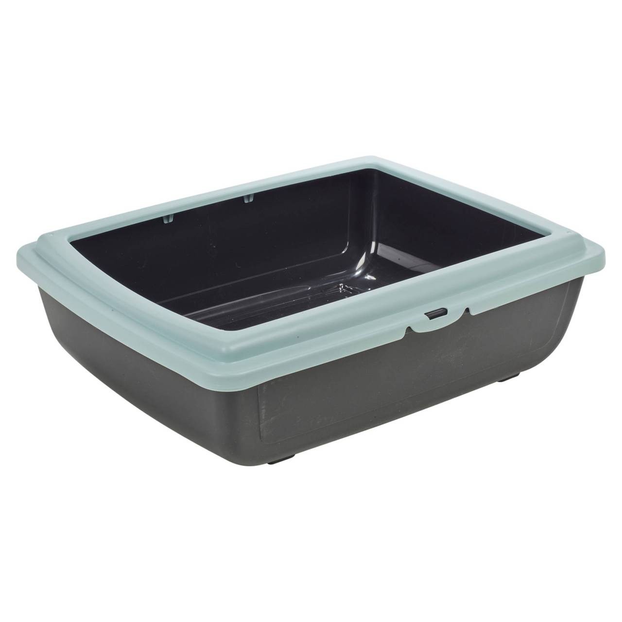 Cat Litter Tray Box with Rim Pan Toilet Kitten Pet Loo Animal Indoor Home