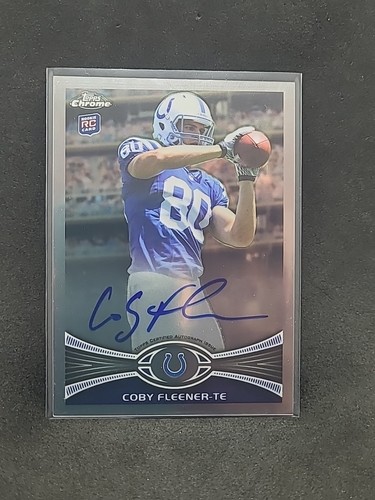 Coby Fleener 2012 Topps Chrome Rookie Autograph Colts