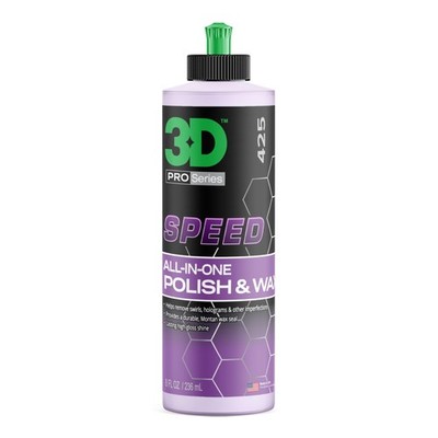 3D Speed All-In-One Polish  Wax   Scratch  Swirl Remover, Clear Coat Safe Pai...