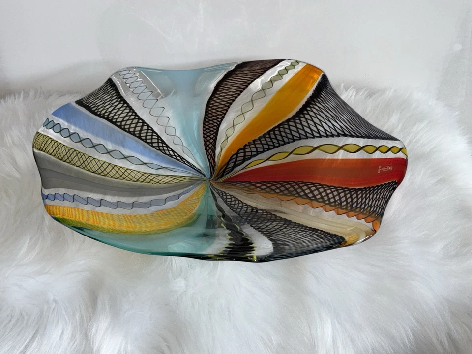 Tigela decorativa de vidro hippie Ca’ d’ Oro - Imagem 4 de 4