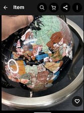 23 23  decorative Gemstone Inlaid World Globe...