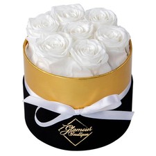 GLAMOUR BOUTIQUE Eternal Preserved Roses in a Box, Flowers Forever, Rose Forever