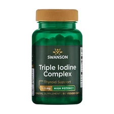 Swanson Triple Iodine Complex-Natural Supplement for Vital Thyroid Metabolic Red