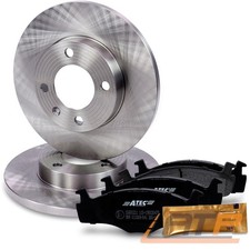 BREMSSCHEIBEN VOLL Ø239 + BREMSBELÄGE VORNE FÜR VW SCIROCCO 53 VENTO 1H