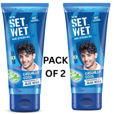 Set Wet Styling Hair Gel for men Casually Cool for stylish look 50 gm pack of 2