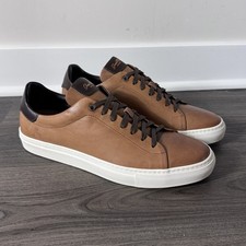 Good Man Brand Brown Vachetta Leather Legend Lo Top Dress Sneakers 10 NEW