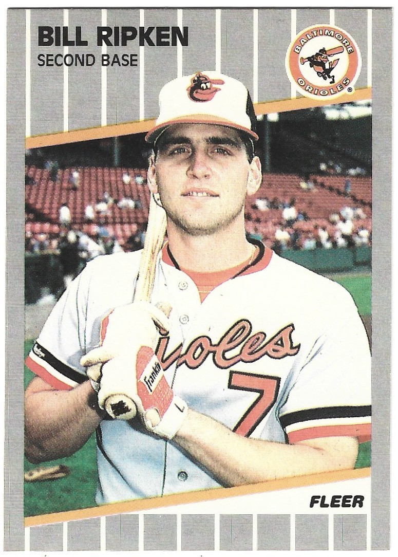 1989 Fleer Bill Ripken Black Scribble Variation #616 - Baltimore Orioles