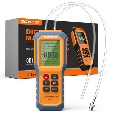 #ad Handheld Manometer with Backlit Dual Port HVAC Digital Manometer Gas Pressur... $55.80