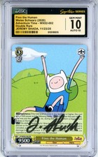 CGC GEM MINT 10 Auto 10 Jeremy Shada Finn il tempo dell'avventura umana AT/WX02-002