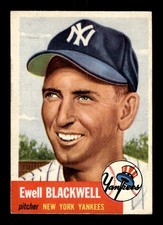 1953 Topps #31 Ewell Blackwell New York Yankees VGEX HOF10010013