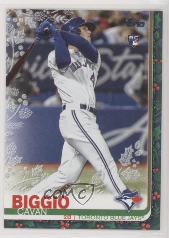 2019 Topps Holiday WalMart Mega Box Metallic Snowflake Cavan Biggio #HW189 ut4