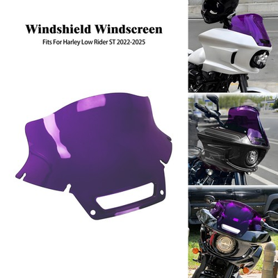 #ad 8.5quot; Windshield Windscreen Purple Fits For Harley Low Rider ST FXLRST 2022 2025 $73.99