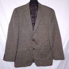 John Varvatos Wool Blazer Mens 42 Long Brown Lyon