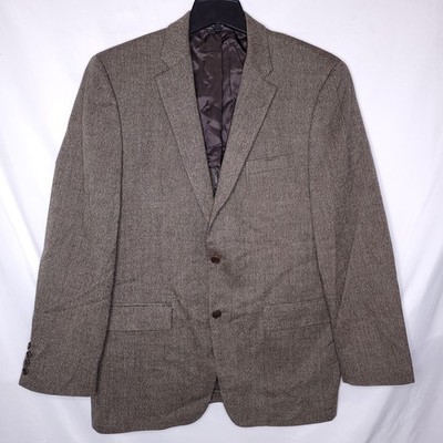 John Varvatos Wool Blazer Mens 42 Long Brown Lyon