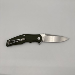 QSP Pangolin Folding Pocket Knife, 3.75" D2 Stonewash Blade EDC Knife, Green ...