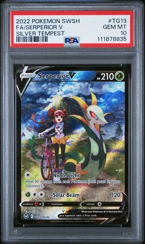 2022 Pokemon Silver Tempest - Serperior V #TG13 PSA 10